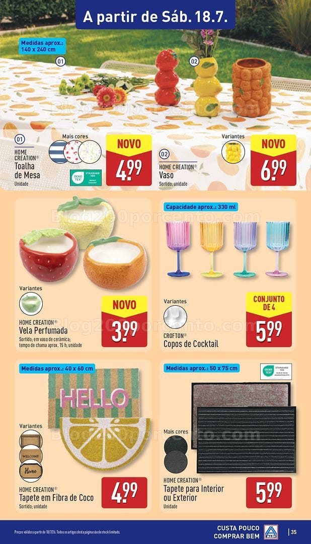 Antevisão Folheto ALDI Promoções de 13 a 19 julho